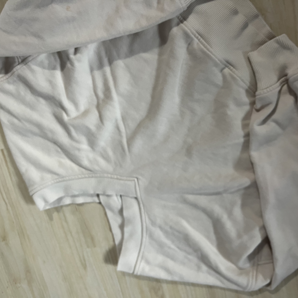 Aerie Off-White Textured Hoodie
